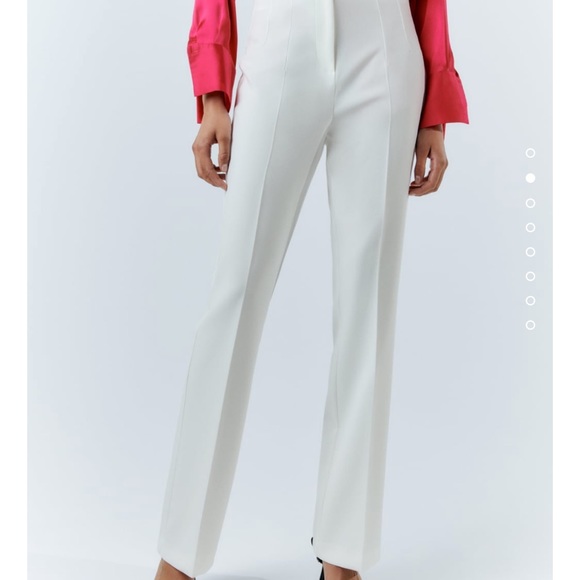 NWT ZARA FLARED HIGH WAISTED PANTS M - Picture 2 of 10